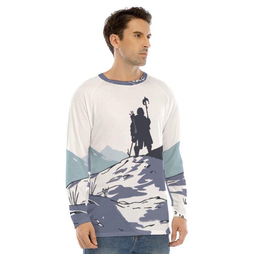 All-Over Print Men's Long Sleeve T-shirt With Raglan Sleeve - Image 2