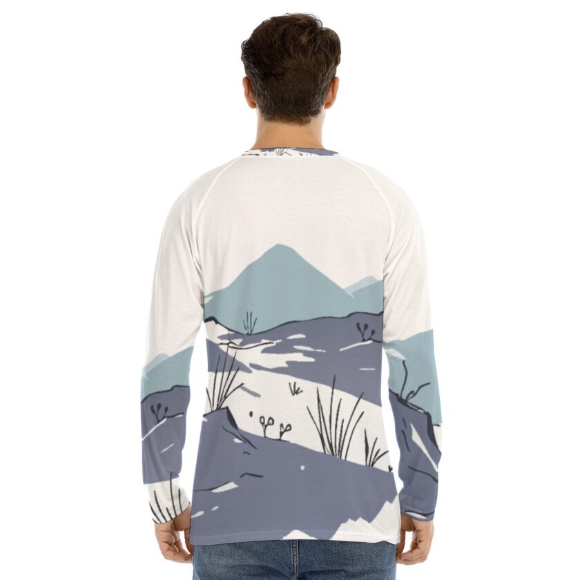 All-Over Print Men's Long Sleeve T-shirt With Raglan Sleeve - Image 4