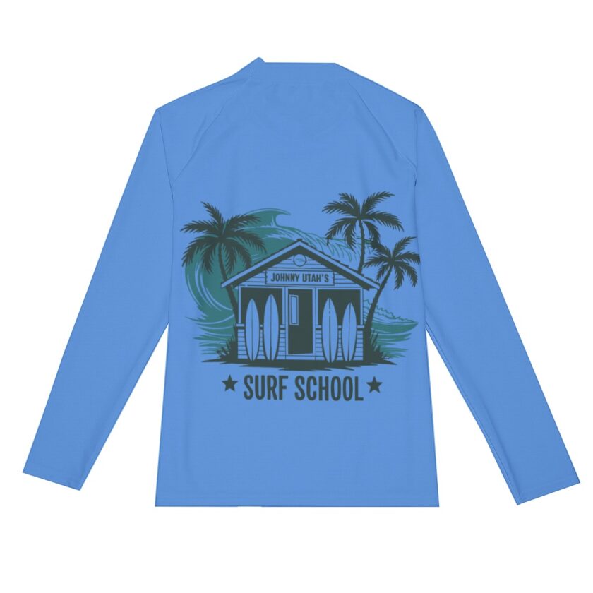 Johnny Utah's Surf School Long-Sleeve Rash Guard - Image 6