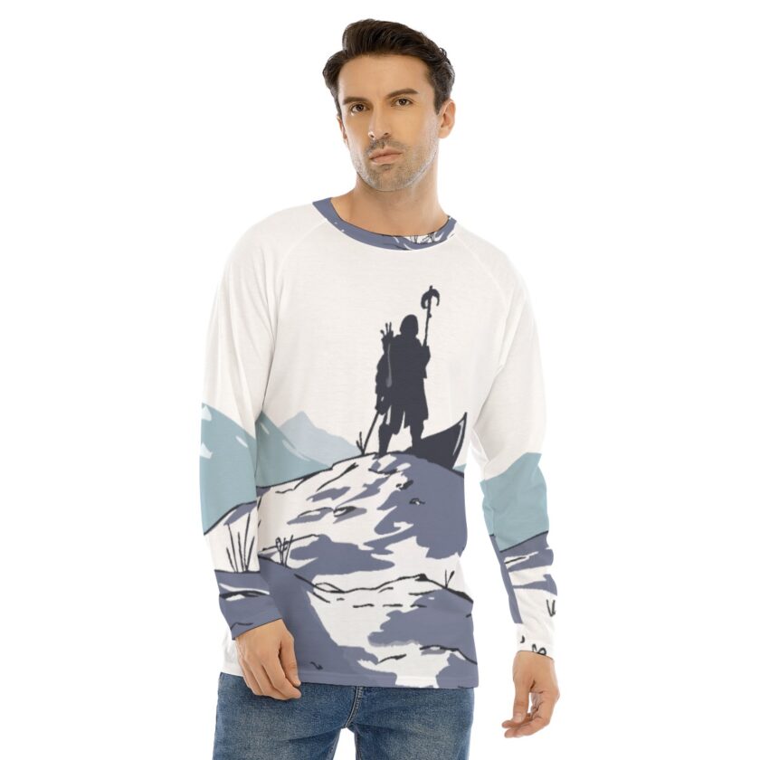 All-Over Print Men's Long Sleeve T-shirt With Raglan Sleeve