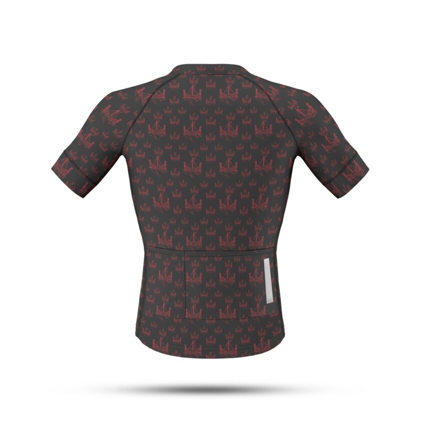 All-Over Print Men's Anti-Slip Raglan Cycling Jersey With Short Sleeve - Image 2